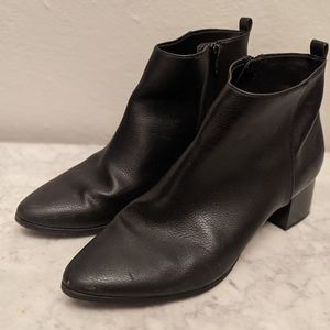 Black heeled ankle boots